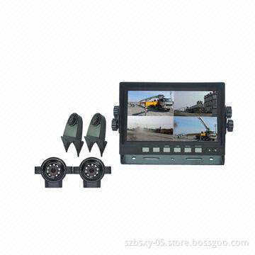 Rear/Side View Cameras with High Resolution Digital Car Monitor for Car Reversing System